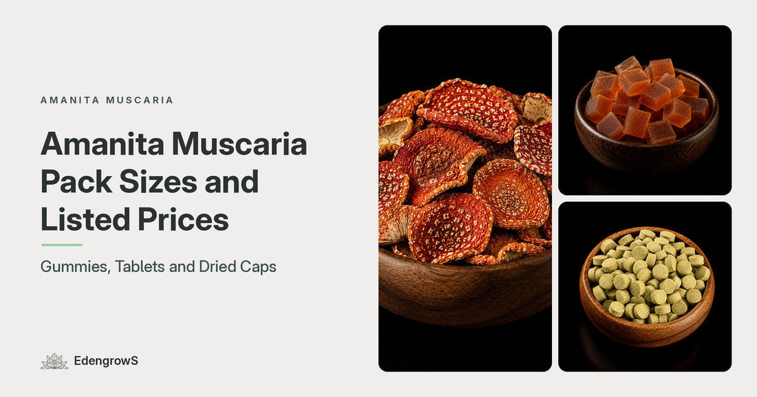 Amanita muscaria pack sizes and prices