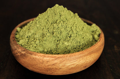 Green Maeng Da kratom powder, part of the Kratom Sample Pack