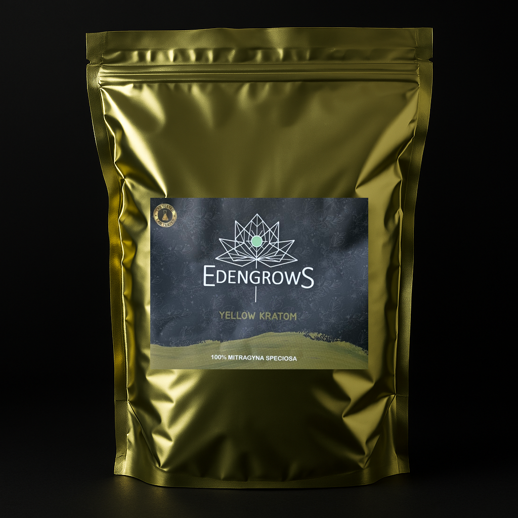 Yellow Super kratom powder, part of the Kratom Sample Pack